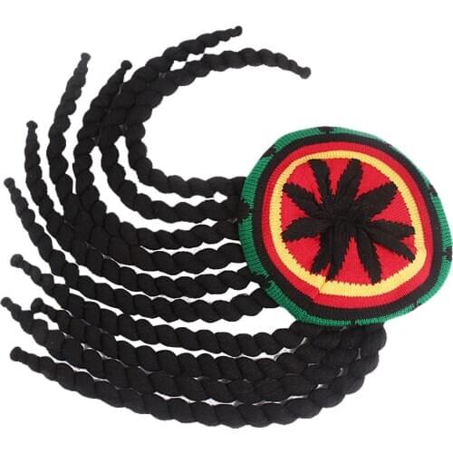 Party/Fancy Dress/Halloween Hat Cap with DREADLOCKS RASTA Jamaica Reggae Style