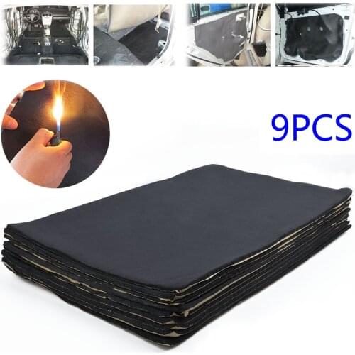 9x Car Sound Deadening Mat Sound Deadener Heat Thermal Insulation Material
