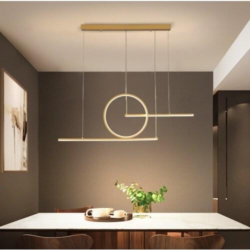 Nordic Led Pendant Lights with Remote Control Coffee Table Dining Kitchen Accesories Home Decor Hanging Fixture Indoor Lighting