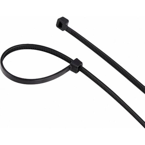 100pcs/bag 1.8*100 Black White Width 2.5MM Nylon Cable Ties Wraps Self-Locking Strong Cable Strap International Standards