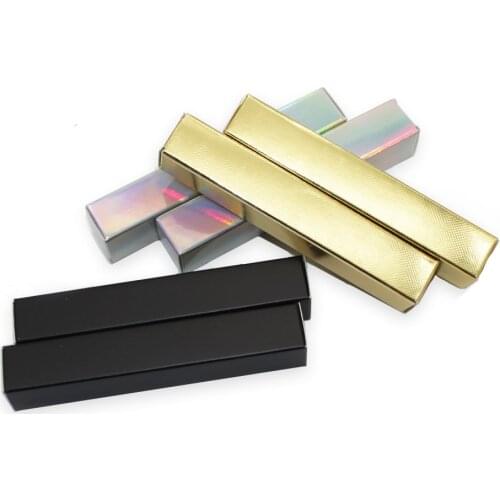 Lip Gloss Tubes Paper Packaging Set 12*2*2CM Custom Private Logo Boxes Blank 10/20/30/40/50/100 Pieces Cosmetic Makeup In Bulk
