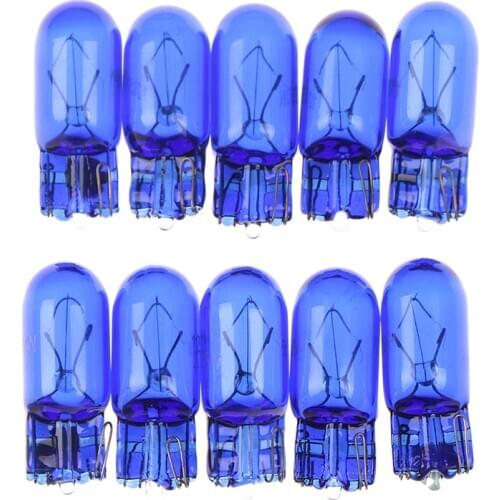 10pcs 5W Halogen Bulb Signal Car Light Source parking 8000K T10 5W 194 Interior Lamp Cool White