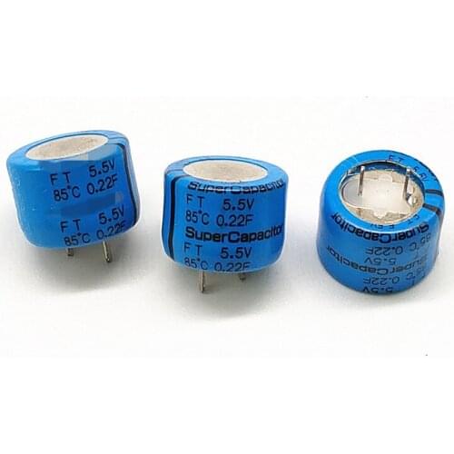 2pcs FT Series 5.5V 0.22F FTOH224ZF Energy Storage Memory 5.5V0.22F