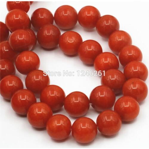 6mm 8mm 10mm 12mm Ornaments Red Sardony Loose DIY Round Beads Stone Hand Made Jewelry Making Design Girls Gifts Christmas Gems