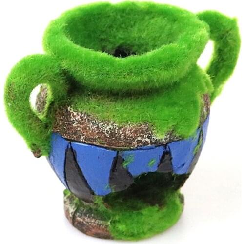 Aquarium Ornament Fish Tank Thunder Dragon Fish Decors Decoration Ornaments 11*7.5*8.5cm Resin 11x7.5x8.5cm Moss Shelter