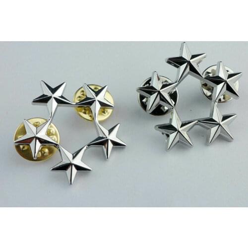 WW2 US ARMY OFFICER 5STAR GENERAL RANK BADGES PIN Lapel Pin Metal Insignia OF 2 Military Store