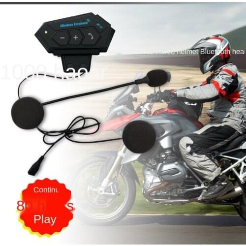 Helmet bluetooth headset Motorcycle bluetooth Music headset Bluetooth 5.0 solution 1000MA battery