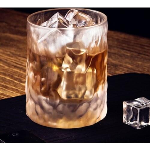 260ml Hammer Texture Whiskey Wine Glass Cup Ice Snow Frosted Vodka Wine Cup Classical Creative Beer Steins Shot Glass Bar