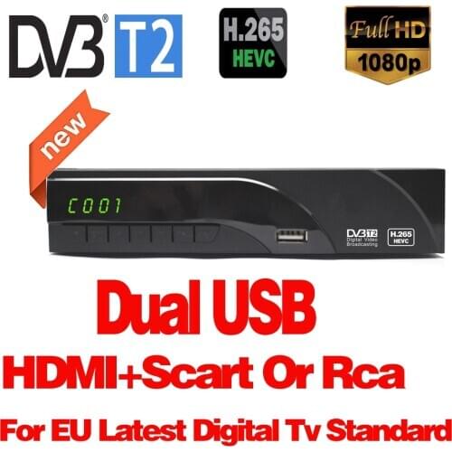 DVB-T2 Digital Receiver Supports H.265/HEVC DVB-T H265 Hevc Dvb t2 Hot Sale Europe