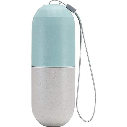 Weekly Pill Organizer BPA Free Moisture-Proof Grain Fiber 7 Day Pill Box Grain Fiber Pill Case Dispenser