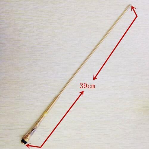 KINNOTA Golden Color UV Dual Band 144/430mhz High Gain BNC antenna for ICOM IC V8/V82,V85,V80,TK308,TK208 etc walkie talkie