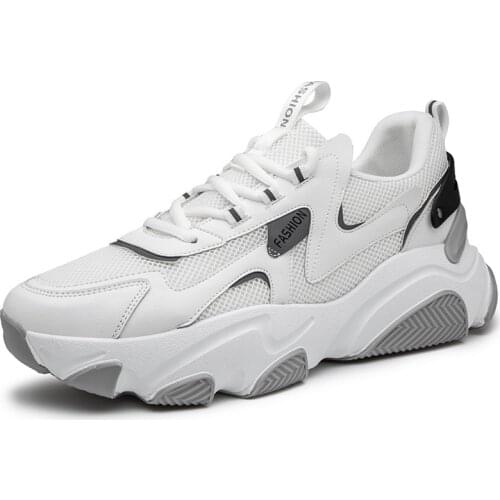 Outdoor Casual Shoes Mens Sports Shoes Sneakers Men Plus Size 44 Reflective Shoes Male Height Increasing Fashion Jogging Shoes