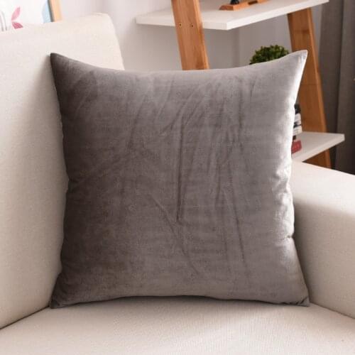 Soft Velvet Multi Sizes Cushion Cover Nordic Solid Color Simple Pillowcase Soft Home Office Decor Waist Pillow Case