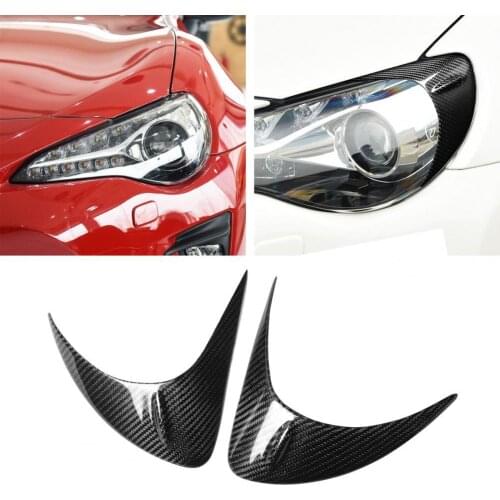 Car Stickers Waterproof Self-adhesive Carbon Fiber Protective Eyelid Light Cover For Toyota GT86 And For Subaru BRZ 2012-2016