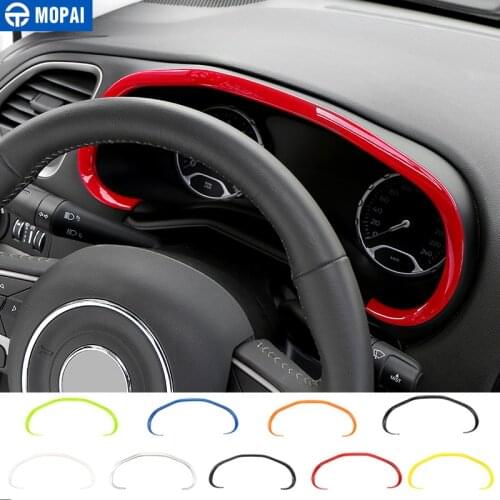 MOPAI ABS Car Interior Instrument Dashboard Panel Decoration Cover Trim Stickers For Jeep Renegade 2015-2016 Car Styling