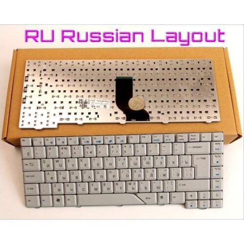 New Keyboard RU Russian Version for Acer Aspire NSK-H381D PK1305H0170 PK1301K0200 Laptop Gray
