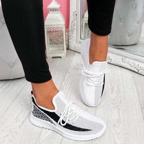 2020 New Women Sport Shoes Mesh Sneakers Female Lace Up Shoes Womens Round Toe Low Heels Ladies Comfortable Casual Shoe
