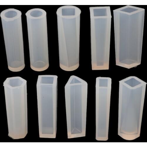 10 Shapes DIY Liquid Resin Silicone Molds for Making Jewelry Necklace Pendant Dried Flower Resin Decorative DIY Hand Crafts