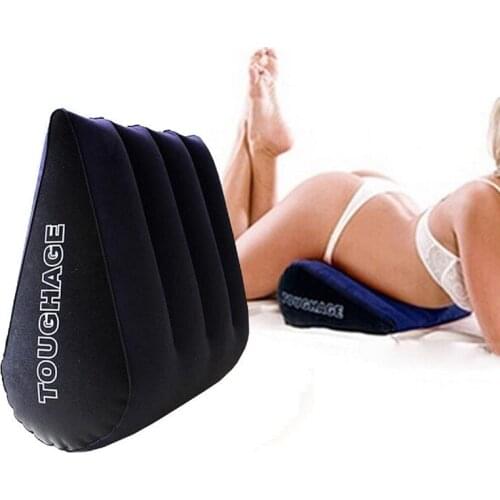 Iflatable Pillow Portable Triangle Pillow Magic Multifunctional Plush Sofa Case Love Cushion for Couples Sex Furniture