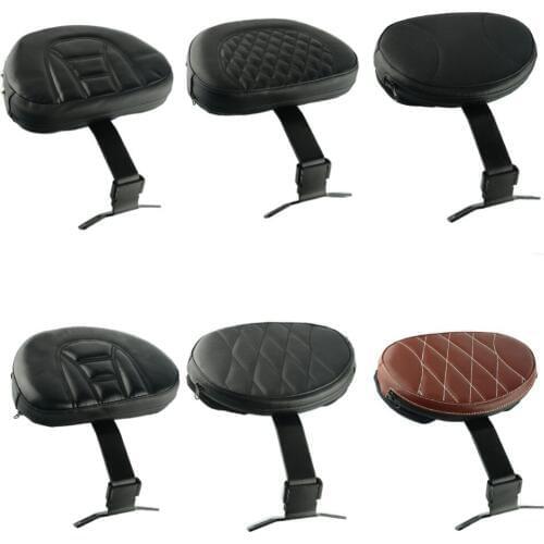 Motorcycle Backrest For Harley Fatboy Heritage Softail 2007-2017 Black Plug-in Adjustable Driver Backrest Kit Rider Backrest