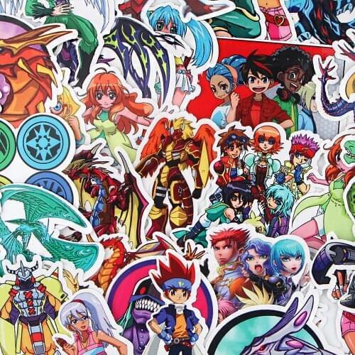 D3311 Homegaga 34PCS/SET Anime Stickers For Skateboard Fridge Guitar Laptop Motorcycle Travel Luggage Cartoon Stickers