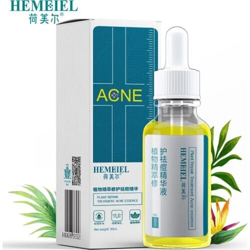 HEMEIEL Pimple Scar Removal Serum Acne Treatment Plants Essence Acne Scar Serum Facial Moisturizing Whitening Korean Skin Care