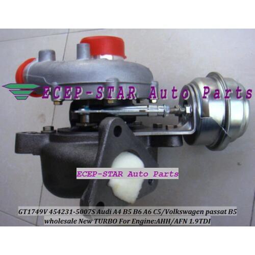 Free Ship GT1749V 454231-5007S 454231-5005S 454231 Turbo Turbocharger For AUDI A4 B5 B6 A6 C5 VW passat B5 97- AHH AFN 1.9L TDI