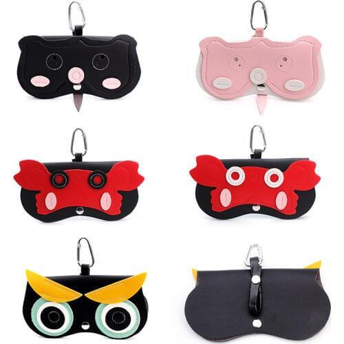 Unique Glasses Bag Cute Cartoon Multi-function Eyeglasses Case Women Sunglasses Storage Protection bag accessory etui na okulary