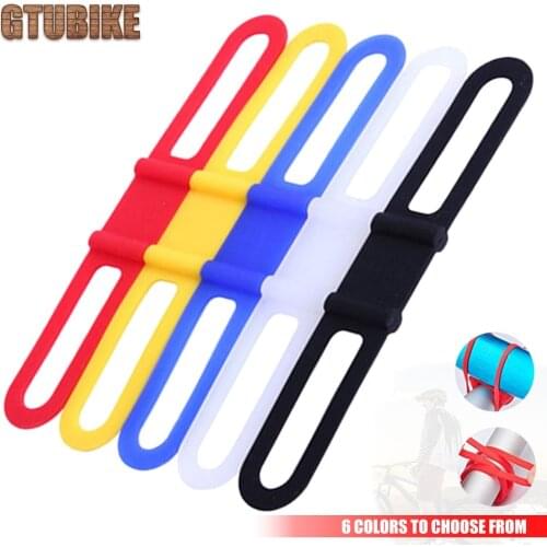 Bike Bicycle Silicone Band Flash Light Flashlight Phone Strap Tie Ribbon Mount Holder Cycling Accessories