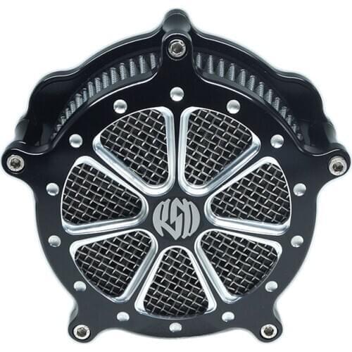 RSD Intake Air Cleaner Filter Speed 7 Venturi For Harley Sportster Milwaukee Eight EVO Twin Cam W Cable Throttle by Wire