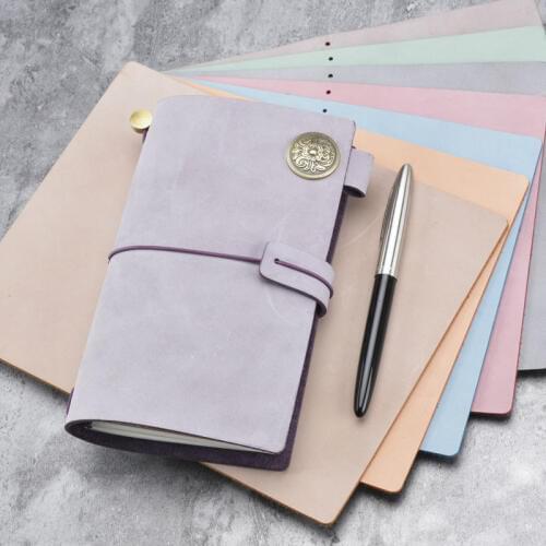 Yiwi Vintage Genuine Leather Notebook Diary Travel Journal Planner Sketchbook Agenda DIY Refill Paper School Birthday Gift