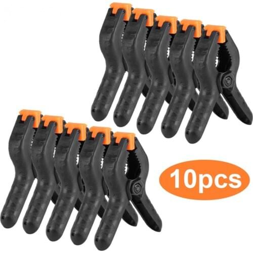 10 pcs 2/3/4 Inches Woodworking Clamp Spring Clamps A-shape Plastic Wood Clips Hardware DIY Woodworking Tools A-shape