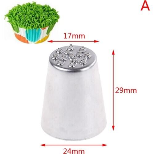 1/3Pcs Grass Cream Icing Nozzles Pastry Tools Stainless Steel Pastry Fury Decoration Cupcake Head Cake Decorating Tools