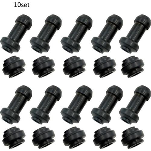 10Set Motorcycle Scooter Brake Upper Lower Pump Caliper Shock Absorber Sleeve Rubber Disc Brake Pump Waterproof Cap Dust Cover