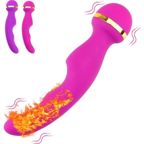 10-Speed G Spot Av Vibration Massage Female Sexual Masturbation Magic Wand Av Vibrator Heated Double Vibrator Sex Toys for Women