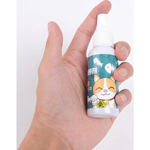 50ml Cat Catnip Spray Pet Training Toy Organic Natural Healthy Kitten Cat Mint Funny Scratching Toy P15D