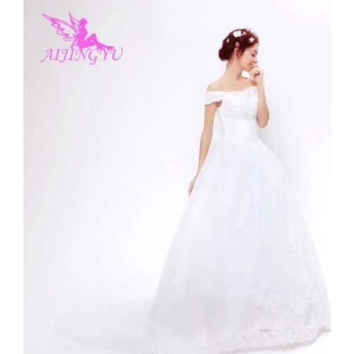AIJINGYU 2021 new Customized china bridal gowns cheap simple wedding dress sexy women girl wedding dresses gown TS145