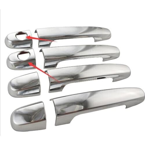 For Toyota Hilux Accessories ABS Chrome Door Handle Cover For Toyota Hilux Vigo 2008 2012 2013 2014 car-styling Hilux Parts