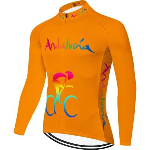Andalucia Summer Spirng Larga Camiseta Jersey 2021 Cyclisme Homme Maillot Hombre Ciclismo Masculino Equipamento De Ciclismo