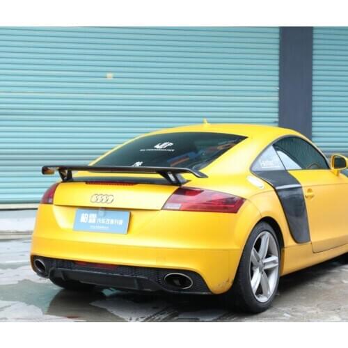 Carbon Fiber Car Rear Wing Trunk Lip Spoilers For 08-14 Audi TT TTRS Coupe Convertible 2 Door 2008-2014