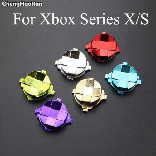 ChengHaoRan 10pc/lot For Xbox Series X/S Metal D-pad Action Cross Button Dpad direction Key Controller Accessories 6 Colors