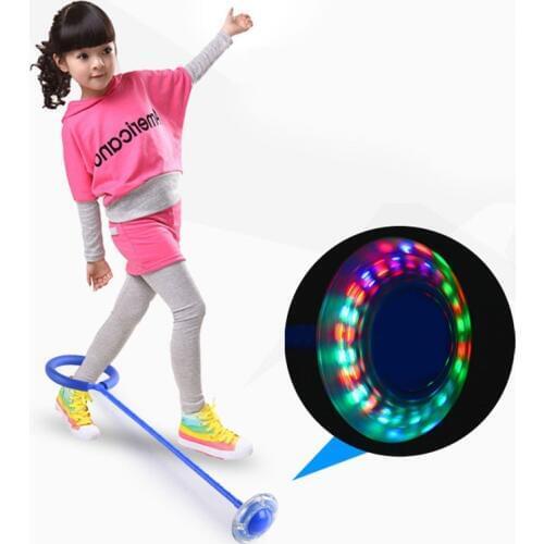 Flash Jumping foot force Ball Kids Outdoor Fun Sports Toy LED Children Jumping ring jumping circle ball Child-parent Games