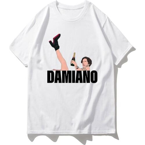 Maneskin T Shirt 2021 New Fashion Mens Casual Kawaii White Cotton T-Shirts Male Harajuku Daily Tops Tees Shirts Vintage Tshirt