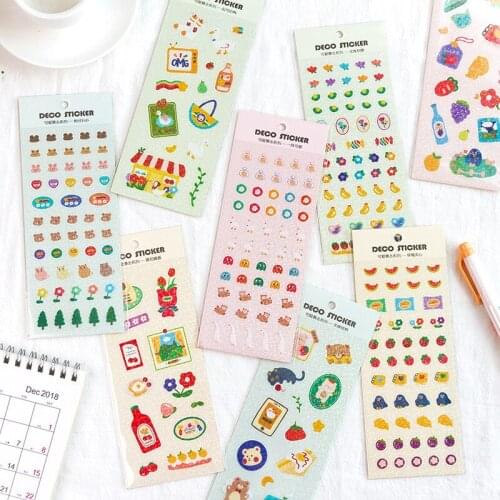 20set/1lot Kawaii Stationery Stickers Cute crit series Diary Decorative Mobile Stickers Scrapbooking DIY Craft Stickers