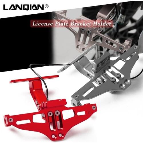 For Honda Motorcycle License Plate Bracket Holder CB919 CB900F CBF1000 A CB599 CB600F CBF600 SA CBR600F Hornet 250 CB400 SF VTEC
