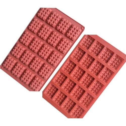20 Holes Square Chocolate Candy Silicone Mold Baking Tool Ice Trays Decorating Fondant Cake Pudding Mould Kitchen Accessories