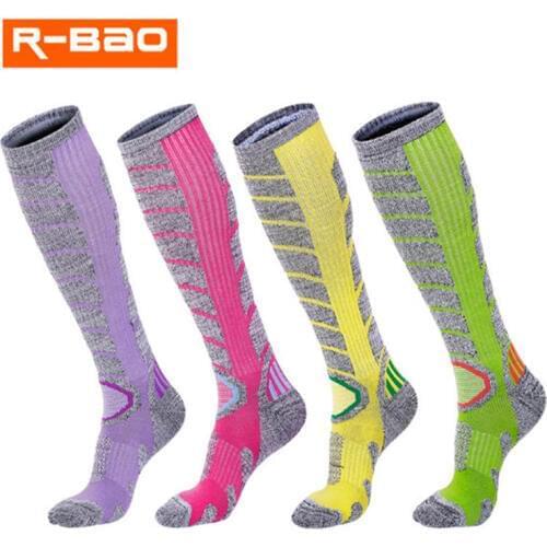Skiing Socks (2 Pairs/lot) R-BAO/RB3321 Cotton Men Women Sports Sock Warm Winter Outdoor Hiking Socks