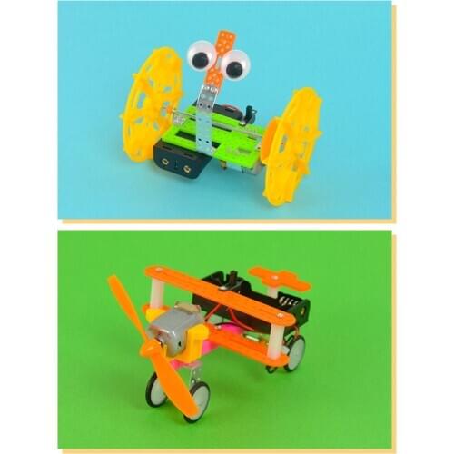 Small Inventions 10 Set Model DIY Asembling Primary School Technology Handmade Materials Kits Children Experimental Toy