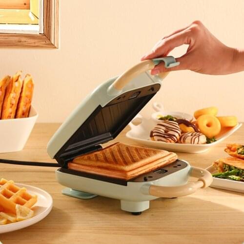 Sandwich breakfast machine household multi-functional press toaster light food waffle machine