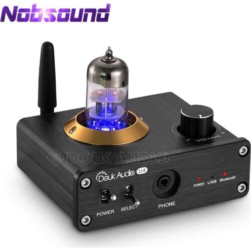 Nobsound Mini Bluetooth 5.0 Tube Headphone Amplifier USB DAC HiFi Stereo Audio Preamp APTX-LL Audio Receiver